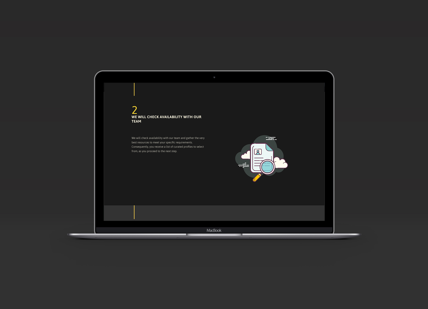 Landing page about lets start to work 3